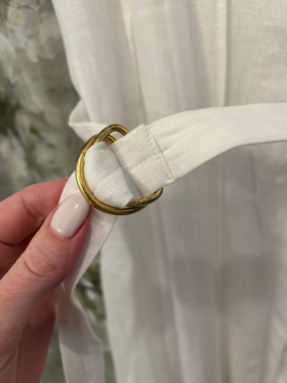 J. Crew White Sleeveless Maxi Dress with Tie Waist - Picture 3 of 7